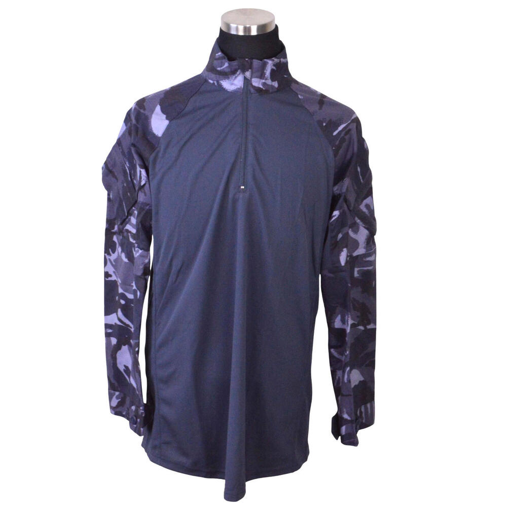 NEW British Army OPFOR Under Armour Shirt UBACS 180/110 L Blue Camo Night Rare